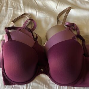 Victoria's Secret Bra Set - Rich Purple and Soft Tan